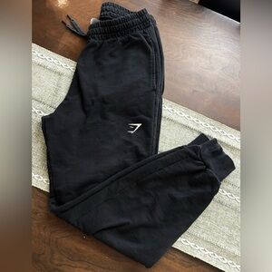 Gymshark Black Elastic Waistband Sweatpants